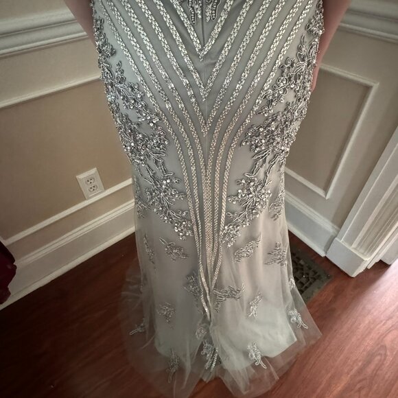 Silver Gown from the Colors Dress Collection at Seng Couture - Picture 10 of 16